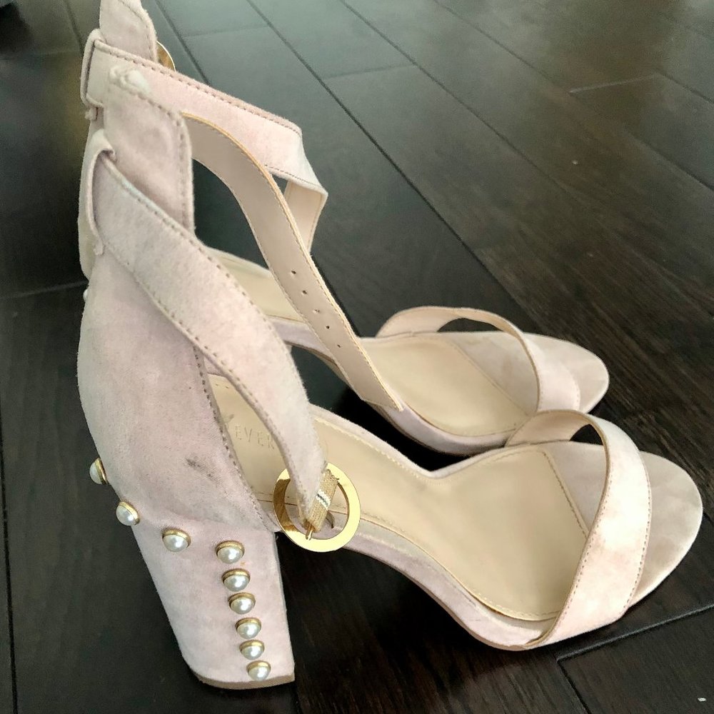 Forever 21 Suede Sandals with block heels